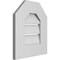 Ekena Millwork Octagonal Top Surface Mount PVC Gable Vent: Functional, w/ 3-1/2"W x 1"P Standard Frame, 14"W x 16"H GVPOT14X1601SF - alternate 4